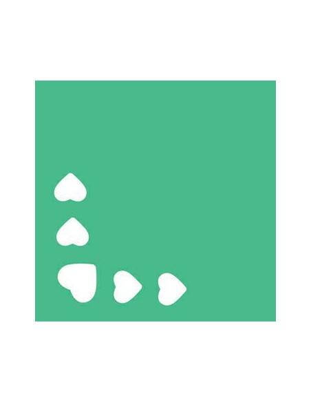 FUSTELLA PER ANGOLI DECO CUORICINI MM.25