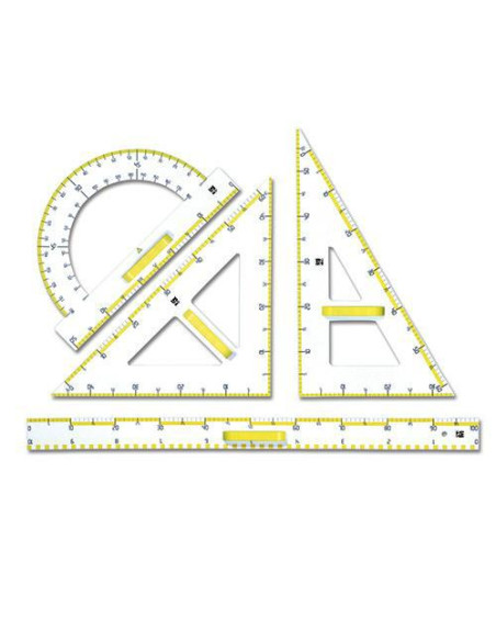 SQUADRA PER LAVAGNA ARDA IN PLASTICA CM.60/70