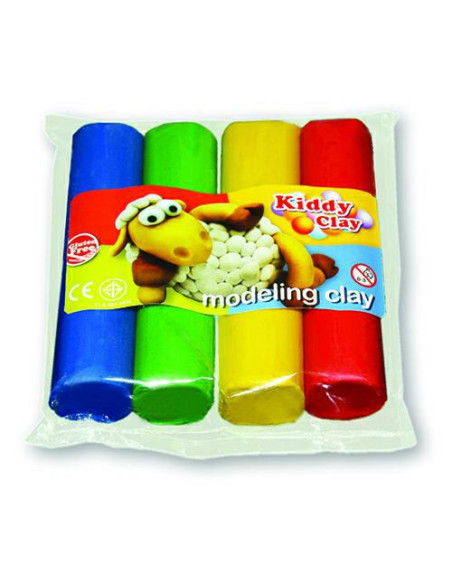 PLASTILINA KIDDY CLAY 4 STICK GR.454 COL. ASS