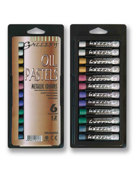 PASTELLI AD OLIO METALLIZZATI 12 COLORI