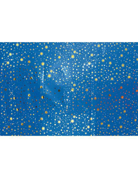 CARTA STELLATA METALLIZZATA CM.70X100