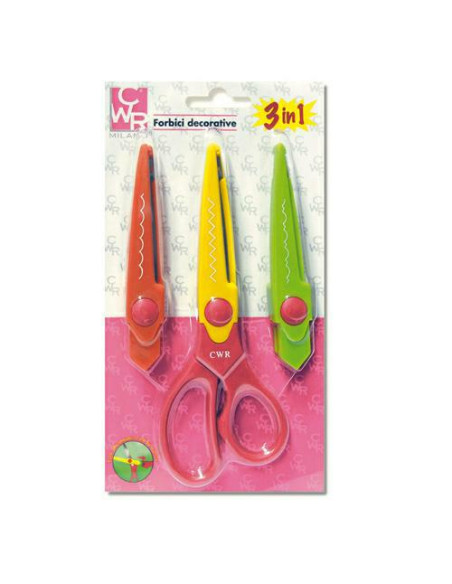 FORBICE DECORO 3 LAME INTERCAMBIABILI CM.17