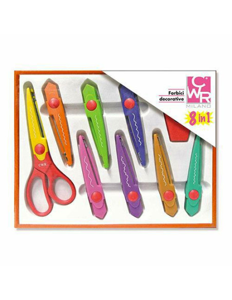 FORBICE DECORO 8 LAME INTERCAMBIABILI CM.17