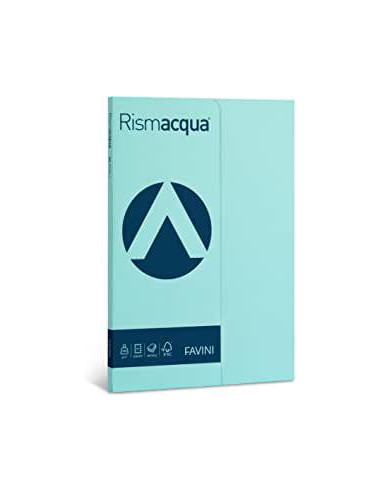 RISMAACQUA A4 GR. 90 FG. 100 CELESTE