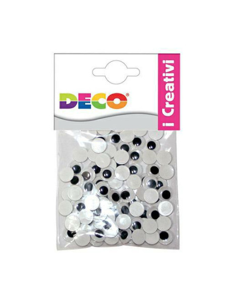 OCCHI MOBILI ADESIVI TONDI PZ.50 MISURE ASS.