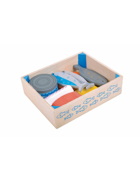 CASSETTA DEL PESCIVENDOLO - IN LEGNO