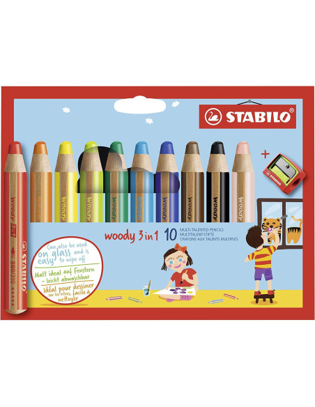 PRIMI MATITONI STABILO WOODY 3 IN 1 10 COL