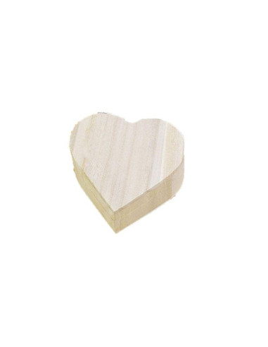 LEGNO DA DECORARE SCATOLA CUORECM. 6X5X3