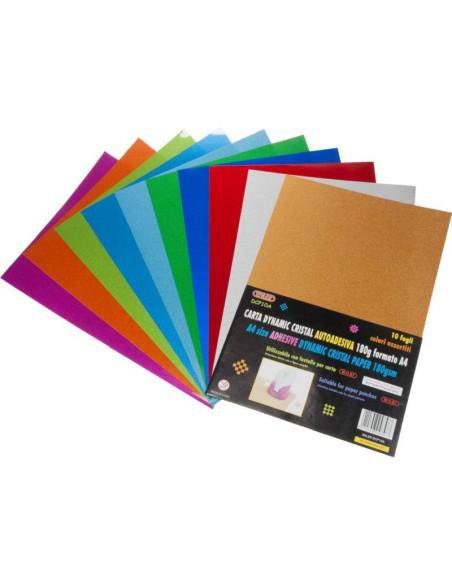 CART/ METAL CRISTAL FG.10 A4 GR.180 COL. ASS.