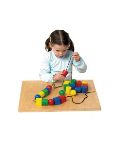 PERLE IN LEGNO GIGANTI CM. 4,5 PZ.24