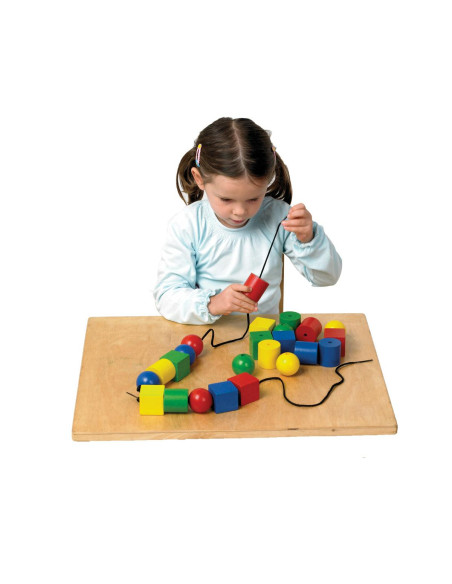 PERLE IN LEGNO GIGANTI CM. 4,5 PZ.24