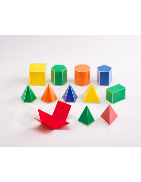 SOLIDI GEOMETRICHE TRASP. CM.8 PZ.12+12 FORME