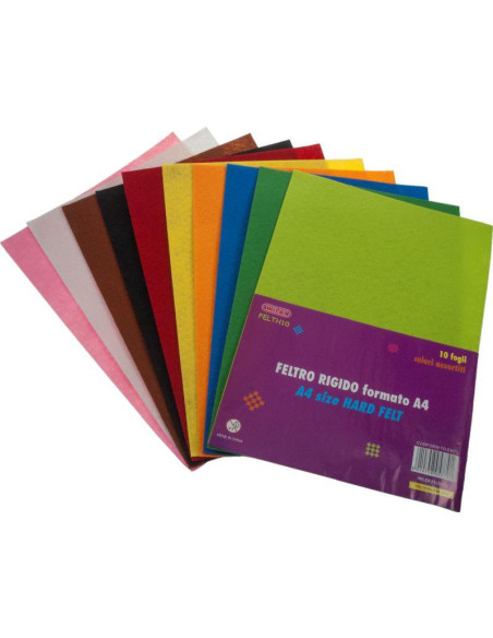 FELTRO RIGIDO FG.10 A4 COL. ASS..