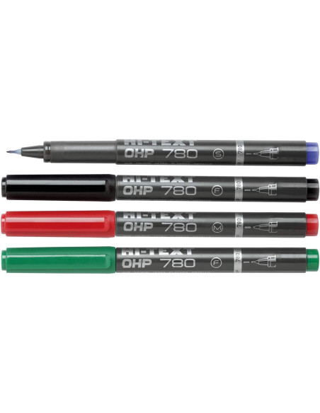 MARKER HI-TEXT OHP 780 PUNTA FINE BLU