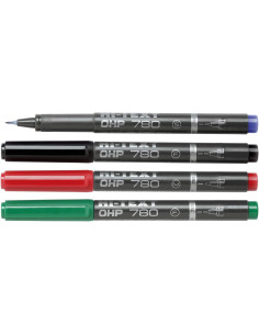 MARKER HI-TEXT OHP 780 PUNTA FINE ROSSO