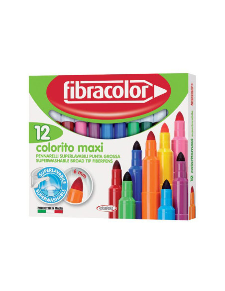 PENNARELLI COLORITO MAXI 12 COLORI