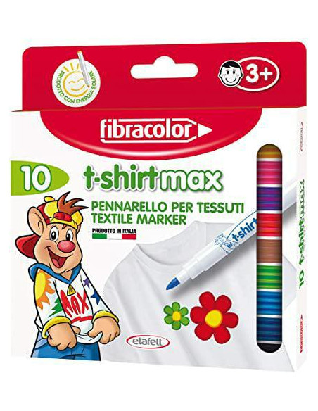 PENNARELLI PER TESSUTO FIBRACOLOR 10 COLORI
