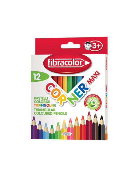 MATITE TRIANGOLARI FIBRACOLOR CORNER 12 COL