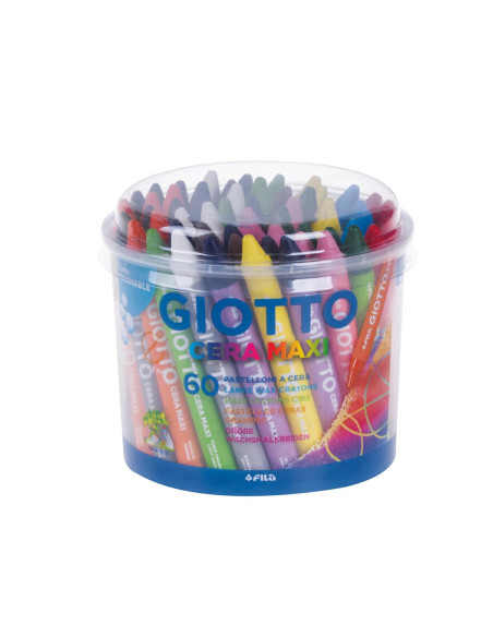 PASTELLI CERA MAXI GIOTTO BARATTOLO PZ.60