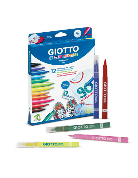 PENNARELLI GIOTTO DECOR TEXTILE PZ.12 ASS.