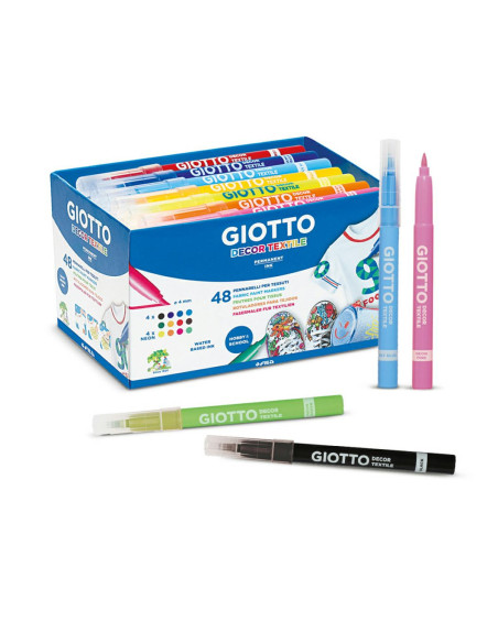 PENNARELLI GIOTTO DECOR TEXTILE PZ.48 12 COL.