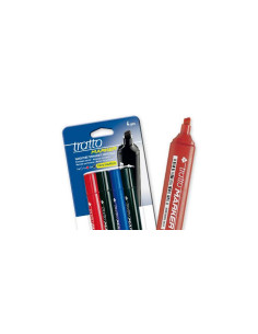 MARKER TRATTO MARKER PUNTA SCALPELLO ROSSO