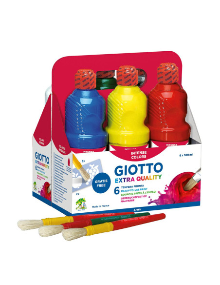 TEMPERA PRONTA GIOTTO PZ.6 ML.500 COL. ASS.