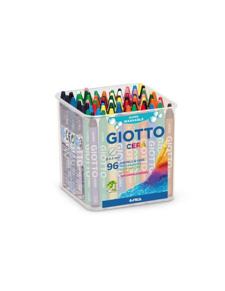PASTELLI CERA GIOTTO BARATTOLO PZ.96