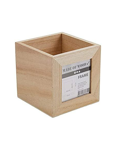 LEGNO\PORTAMATITE CON PORTAFOTO CM.10X10X10