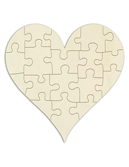 CARTONE\10 PUZZLE CUORE DA 40 PZ. CM.16X16