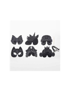 MASCHERE GRATTAGE PZ.6 SOGGETTIANIMALI