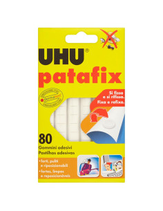 GOMMA ADESIVA UHU PATAFIX PZ.80 BIANCA