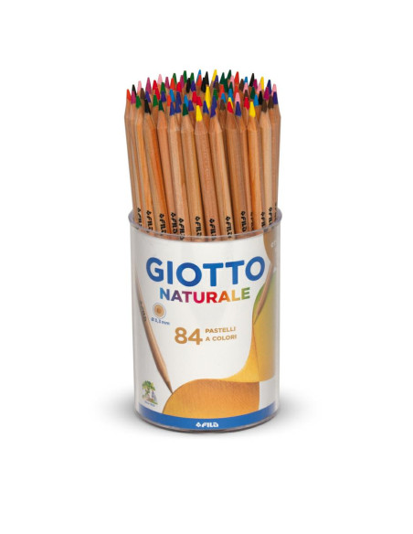 MATITE GIOTTO NATURALE BARATTOLO PZ.84 12 COL