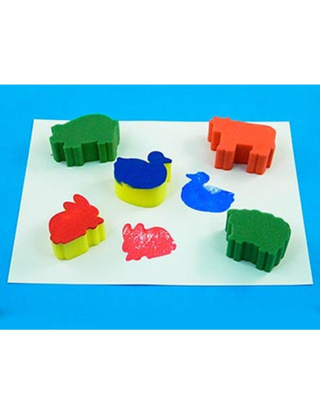 SPUGNE SAGOMATE ANIMALI FATTORIA PZ.5 CM.15