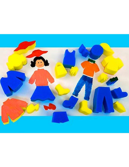 SPUGNE SAGOMATE IMPRONTE BAMBINI PZ.23 CM.15