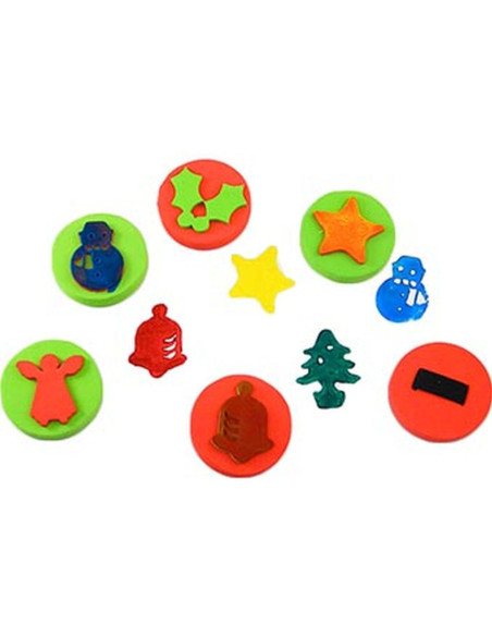 TIMBRI PALMARI NATALE PZ.6 DIAM. CM. 8