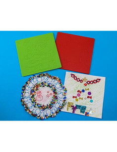 FROTTAGE 2 MATRICI NATALE CM.15X15