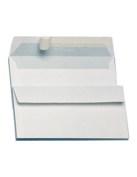 BUSTA BIANCA PZ.25 CON STRIP CM.12X18