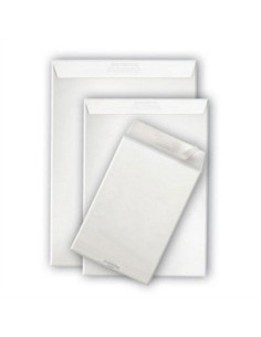 BUSTA BIANCA A SACCO PZ.25 CON STRIP CM.23X33