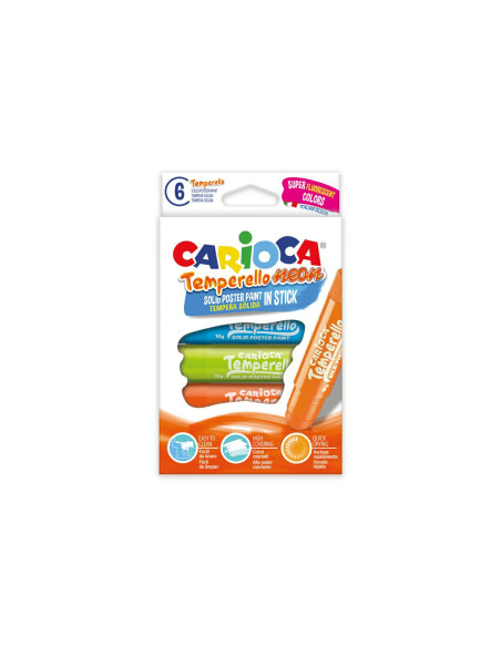 TEMPERA SOLIDA NEON PZ.6 COL. ASS.