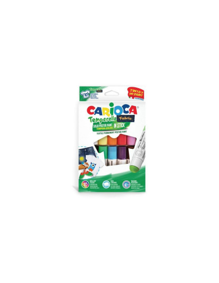 TEMPERA SOLIDA PER TESSUTO PZ.10 COL. ASS.