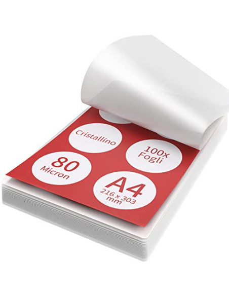 POUCHES 80 MICRON FG.100 A4.