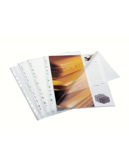 BUSTE CON FORI UNIV. PZ.10 CON SOFFIETTO A4