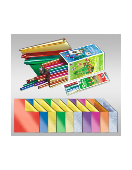 CARTA METAL BICOLOR CM.50X80 GR.90 ARG/ARG