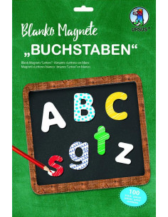 LETTERE MAGNETICHE DA COLORARE PZ.100