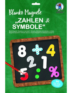NUMERI MAGNETICI DA COLORARE PZ.90
