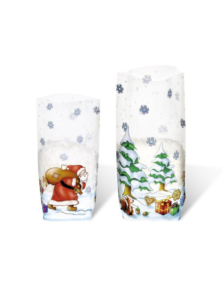 BUSTE CELLOPHAN NATALE PZ.10 CM.14,5X23,5