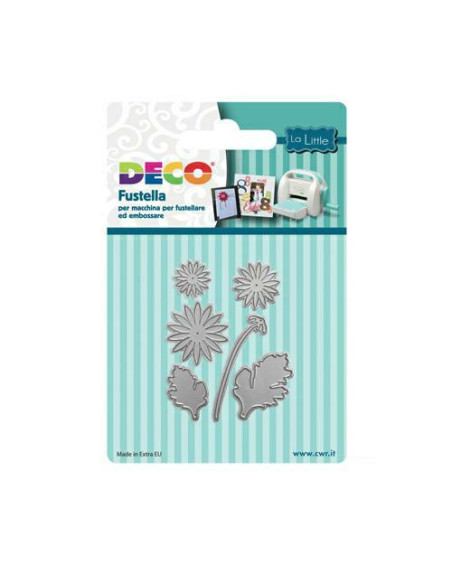FUSTELLA LA LITTLE FIORI E FOGLIE MM.19X19
