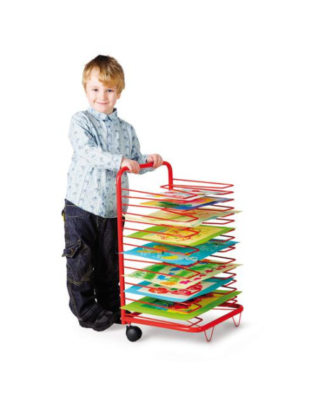 CARRELLO ASCIUGADISEGNI 17 RIPIANI H.71 CM