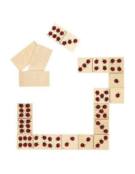 DOMINO COCCINELLE PZ.28 CM. 3X6